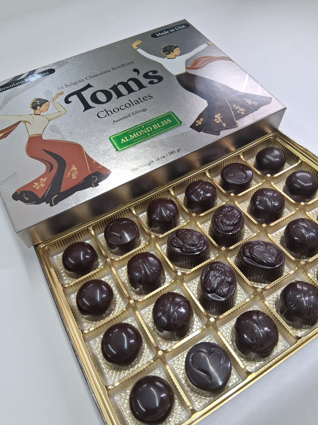 Almond Bliss Dark Chocolate – 24 Piece Gift Box